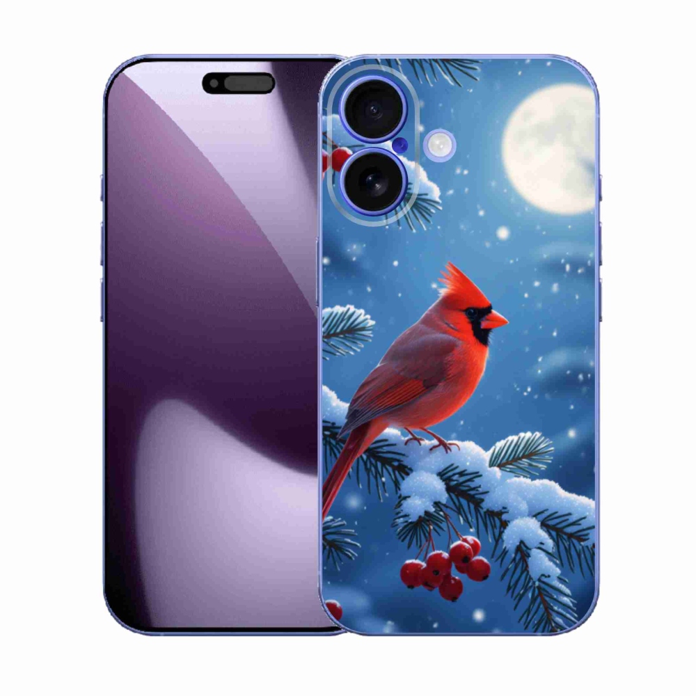 Gélový kryt mmCase na iPhone 17 - kardinál červený