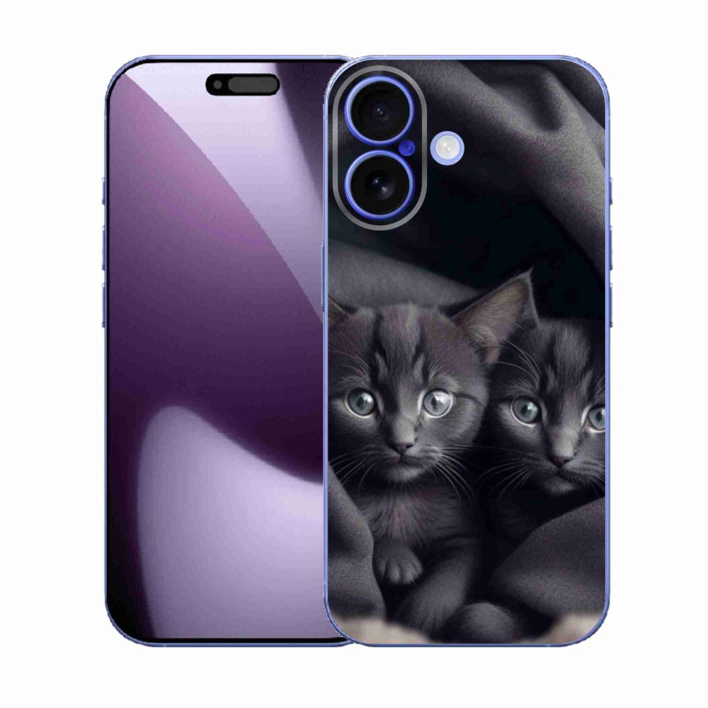 Gélový kryt mmCase na iPhone 17 - mačacie duo