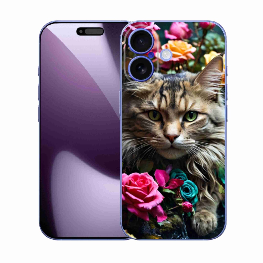 Gélový kryt mmCase na iPhone 17 - mačacie pohľad 2