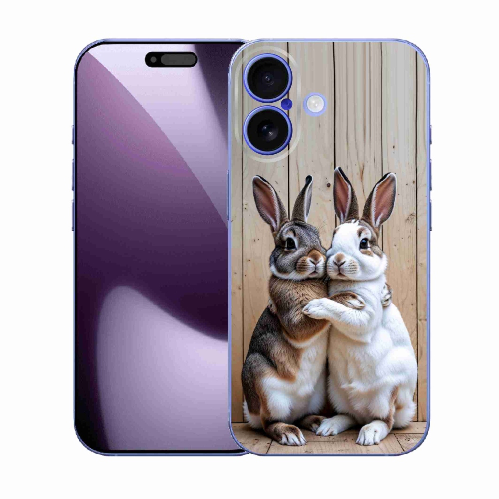 Gélový kryt mmCase na iPhone 17 - králičie pár