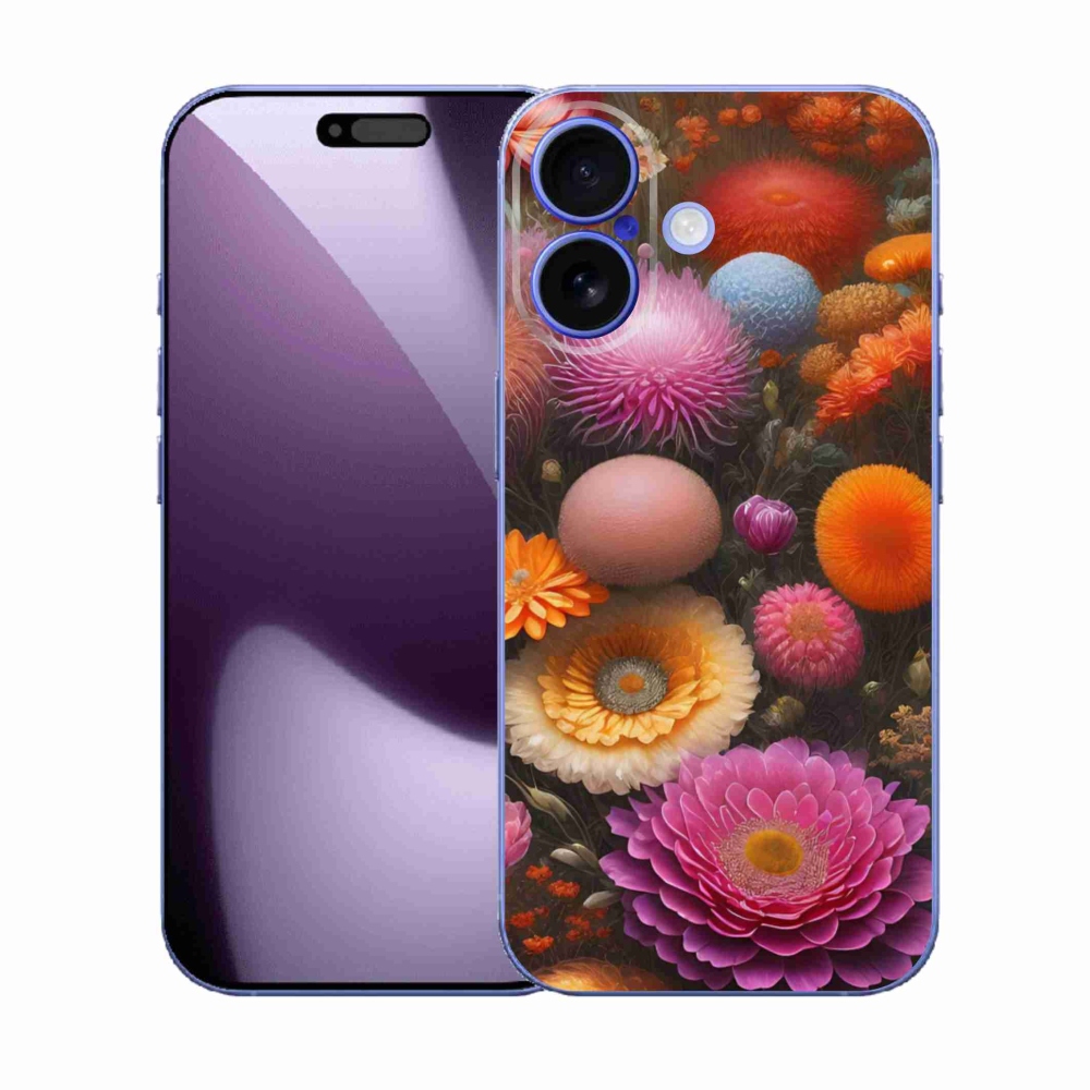 Gélový kryt mmCase na iPhone 17 - kvetinová kompozícia