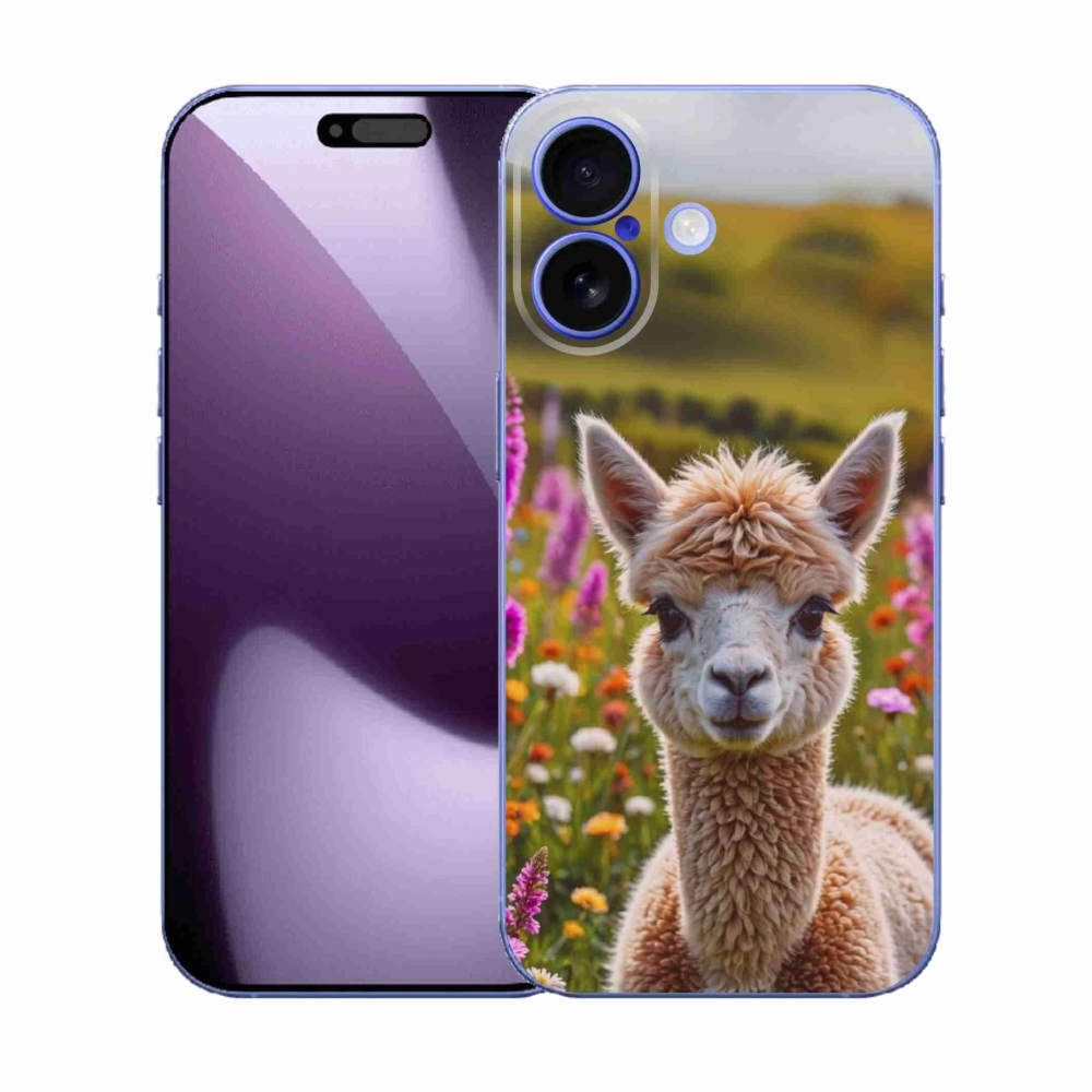 Gélový kryt mmCase na iPhone 17 - lama na lúke