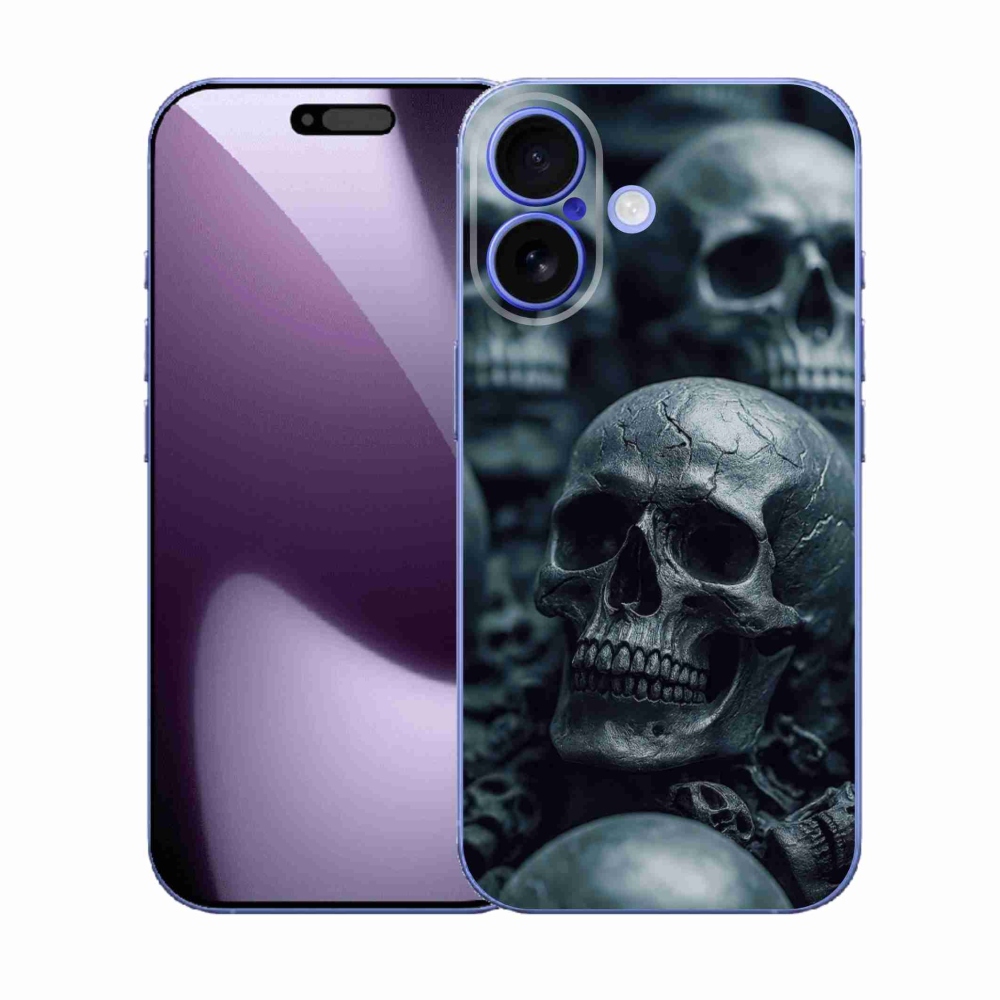 Gélový kryt mmCase na iPhone 17 - lebka 2