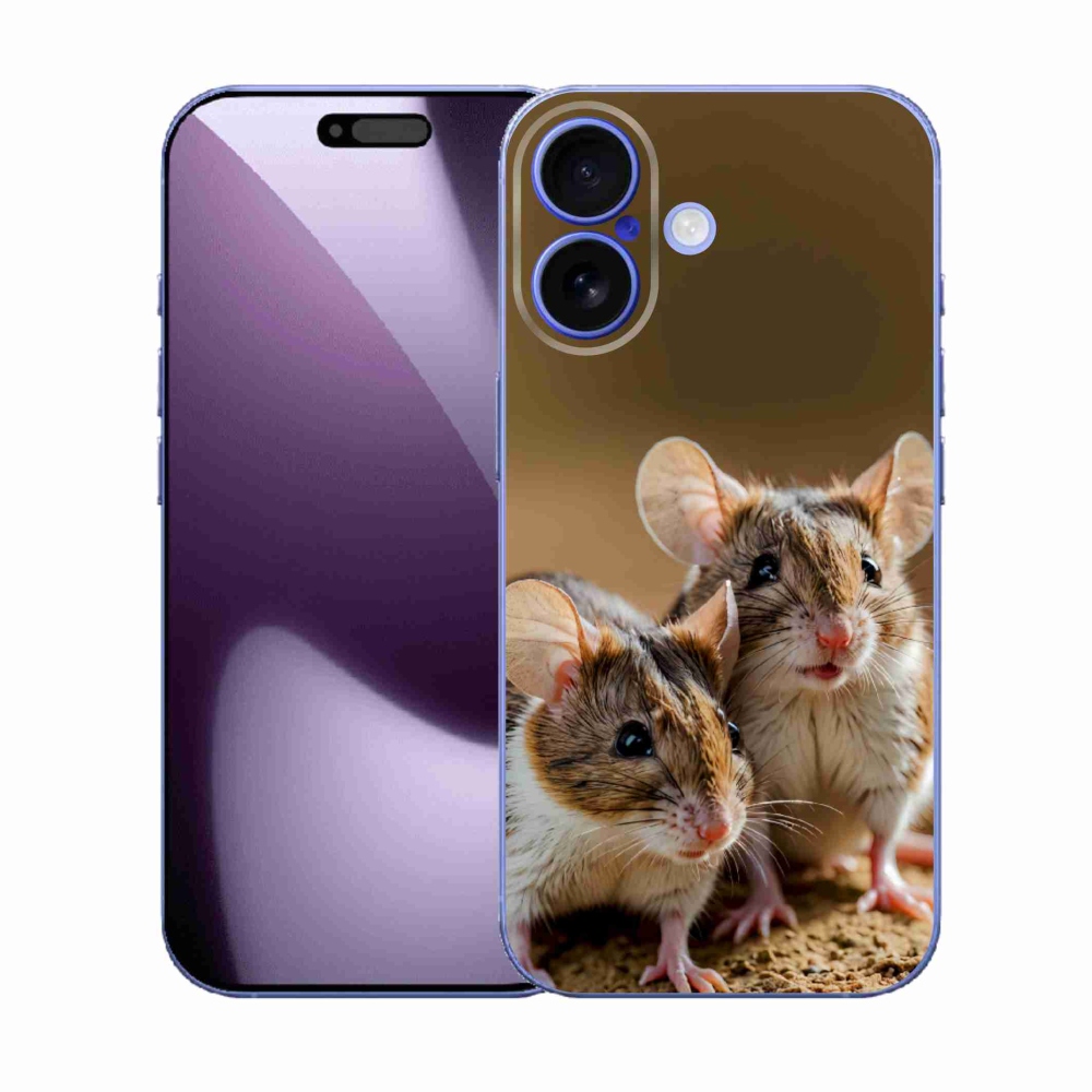 Gélový kryt mmCase na iPhone 17 - myší duo