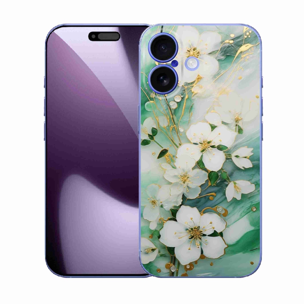 Gélový kryt mmCase na iPhone 17 - nežné kvety