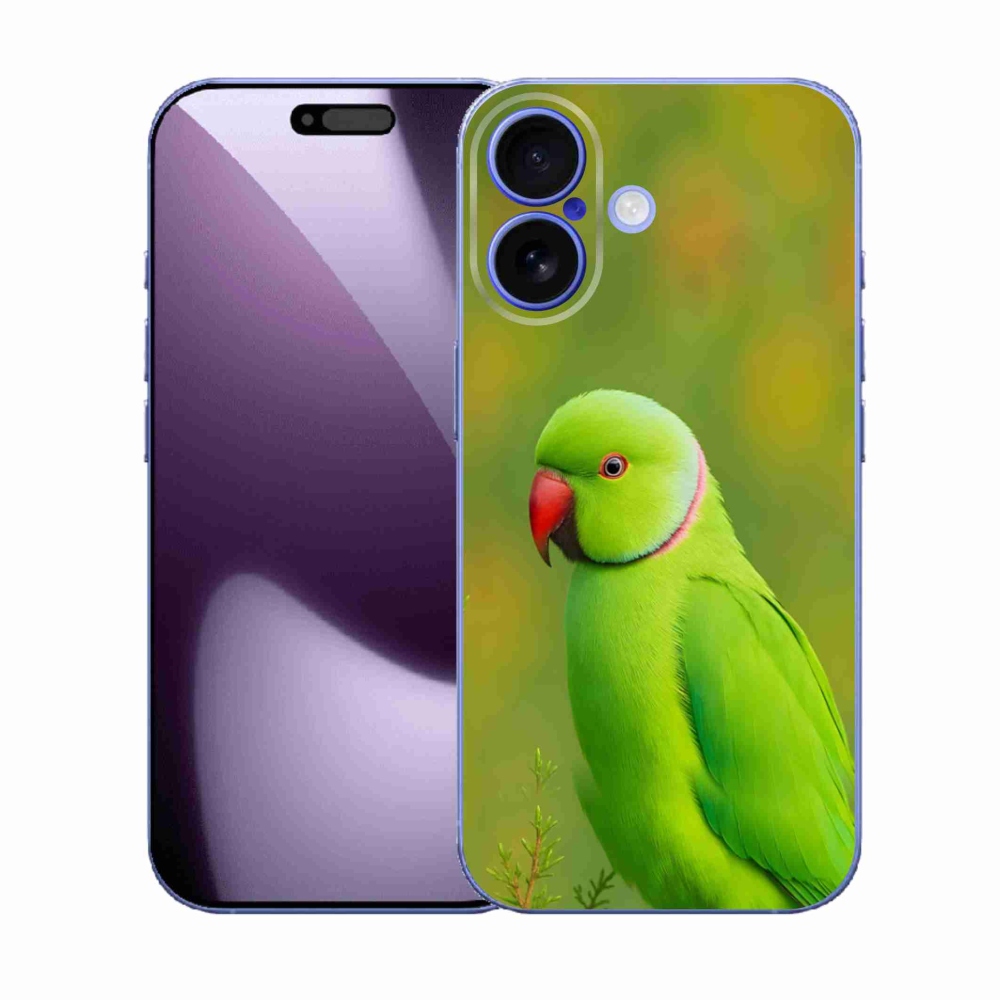 Gélový kryt mmCase na iPhone 17 - papagáj alexander 2