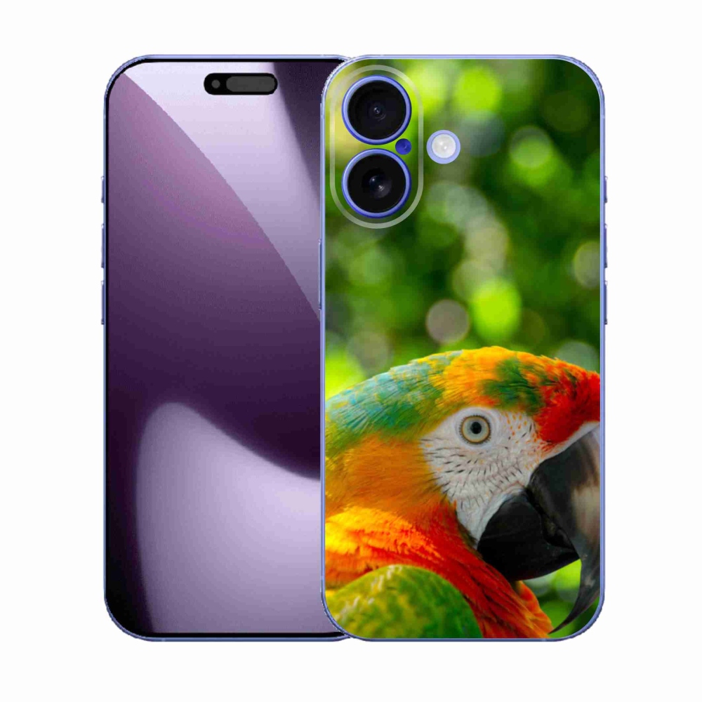 Gélový kryt mmCase na iPhone 17 - papagáj ara 3