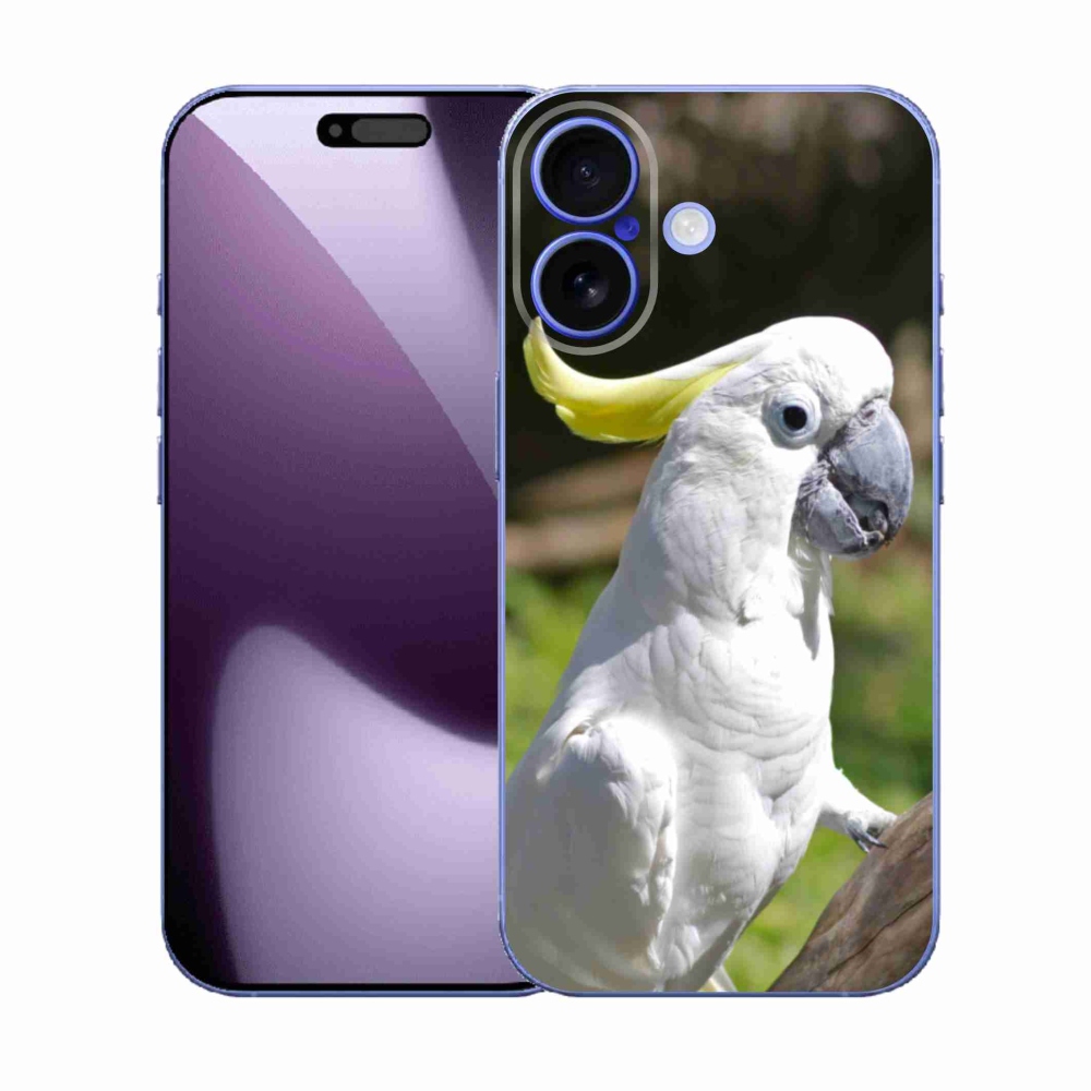 Gélový kryt mmCase na iPhone 17 - papagáj kakadu 2