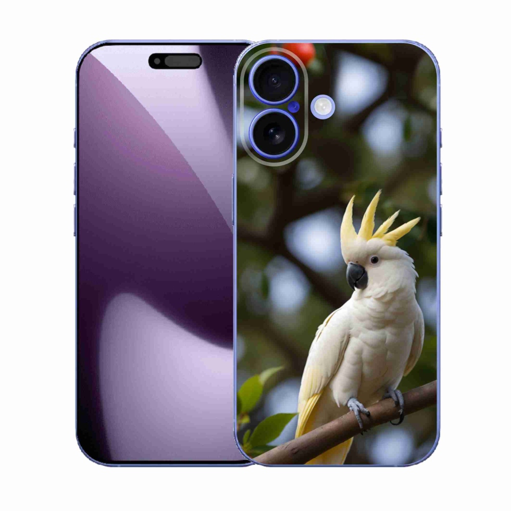 Gélový kryt mmCase na iPhone 17 - papagáj kakadu 3