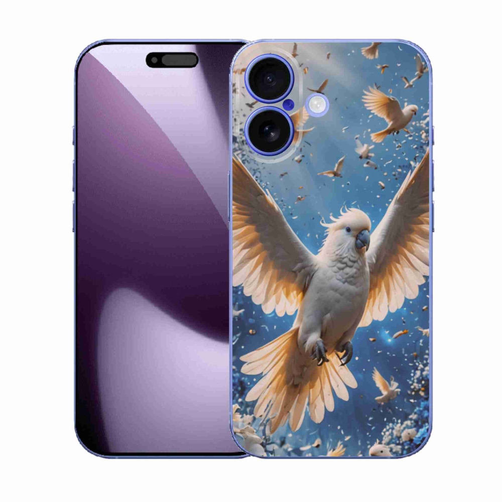 Gélový kryt mmCase na iPhone 17 - papagáj kakadu