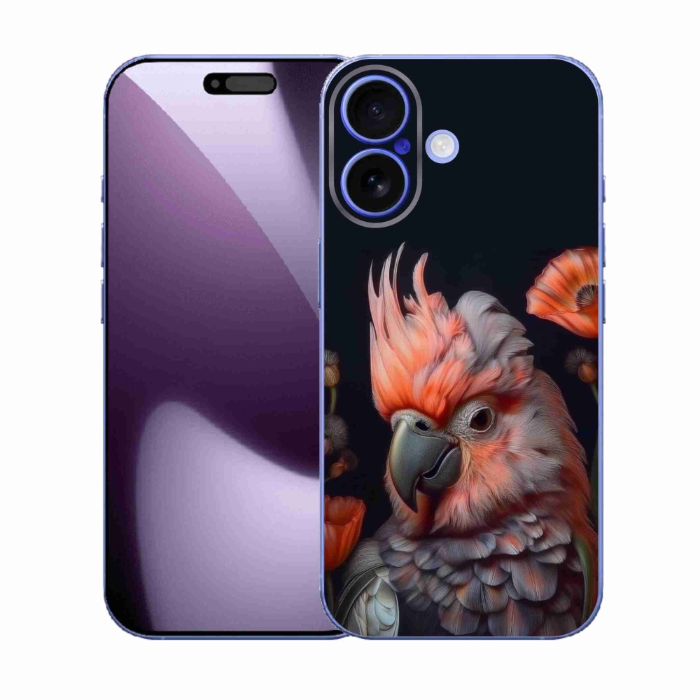 Gélový kryt mmCase na iPhone 17 - papagáj kakadu vo farbách
