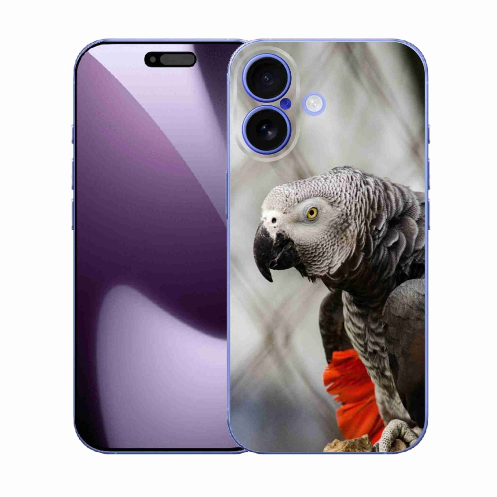 Gélový kryt mmCase na iPhone 17 - papagáj žako 3