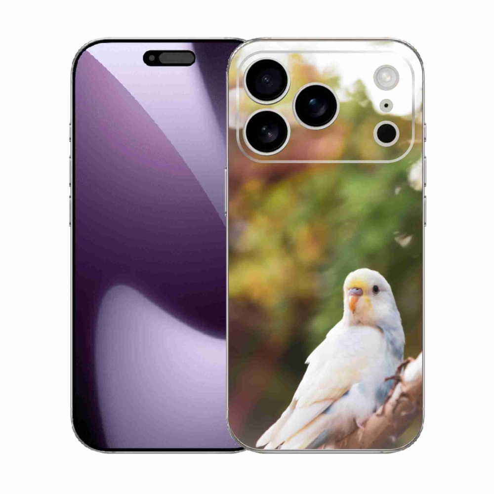 Gélový kryt mmCase na iPhone 17 Pro - andulka biela