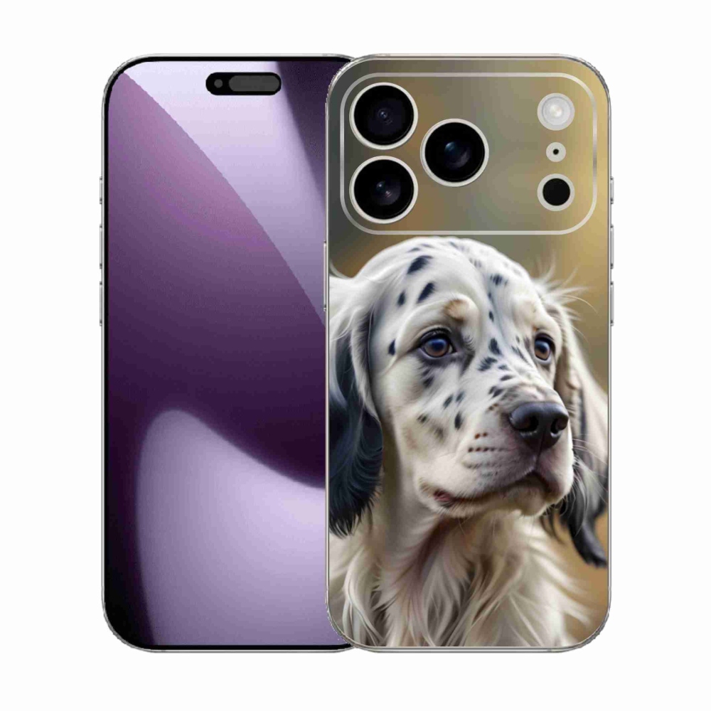 Gélový kryt mmCase na iPhone 17 Pro - anglický seter