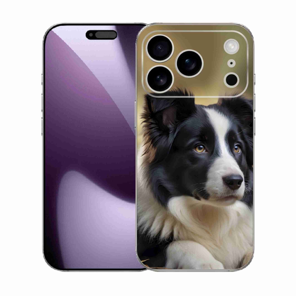 Gélový kryt mmCase na iPhone 17 Pro - border kólia 2