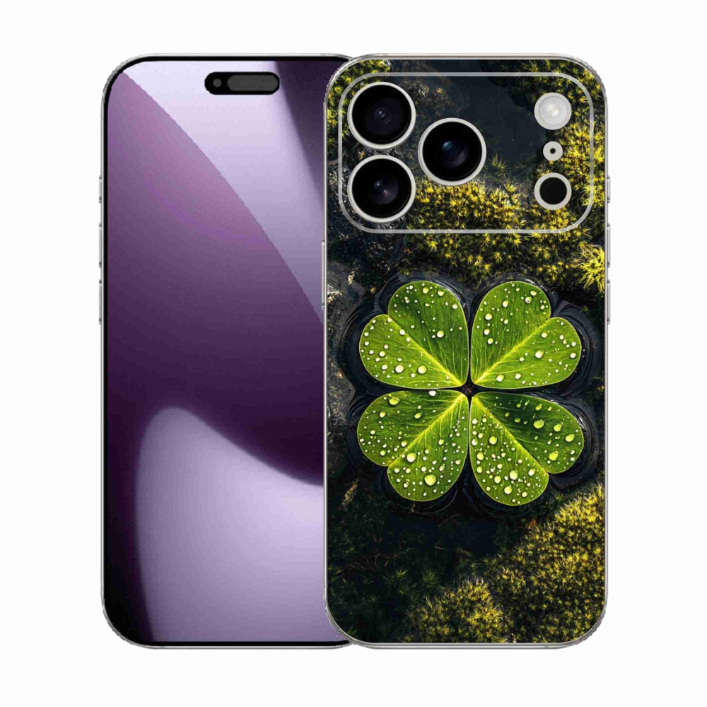 Gélový kryt mmCase na iPhone 17 Pro - štvorlístok
