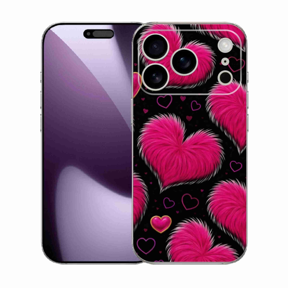 Gélový kryt mmCase na iPhone 17 Pro - hebké srdce