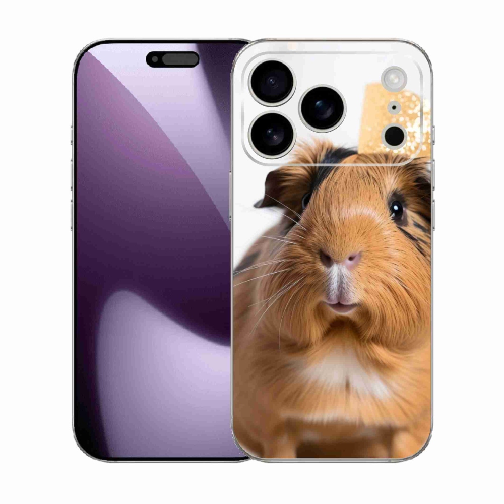 Gélový kryt mmCase na iPhone 17 Pro - hnedé morča