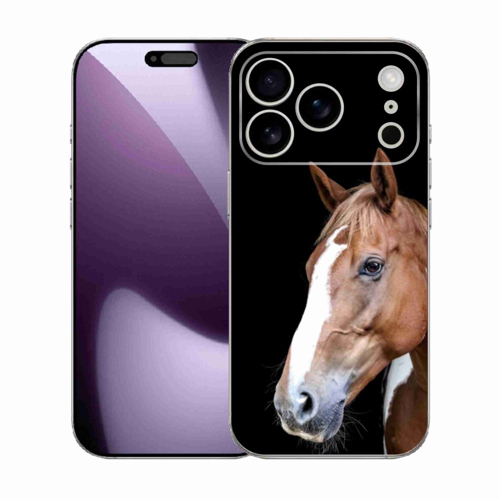 Gélový kryt mmCase na iPhone 17 Pro - hnedý kôň 3
