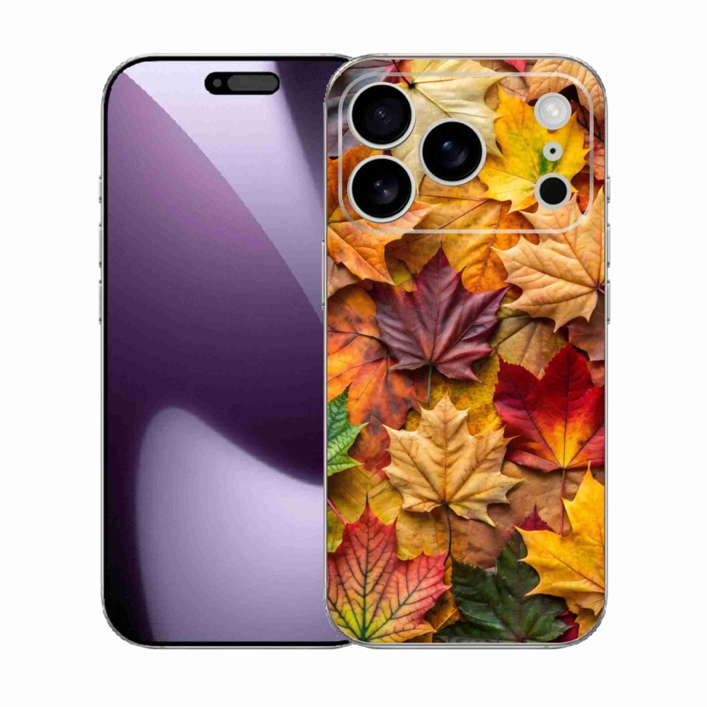 Gélový kryt mmCase na iPhone 17 Pro - javorové listy 2