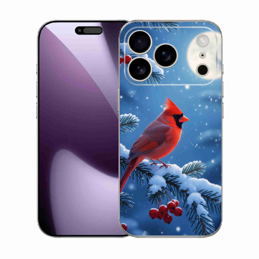 Gélový kryt mmCase na iPhone 17 Pro - kardinál červený