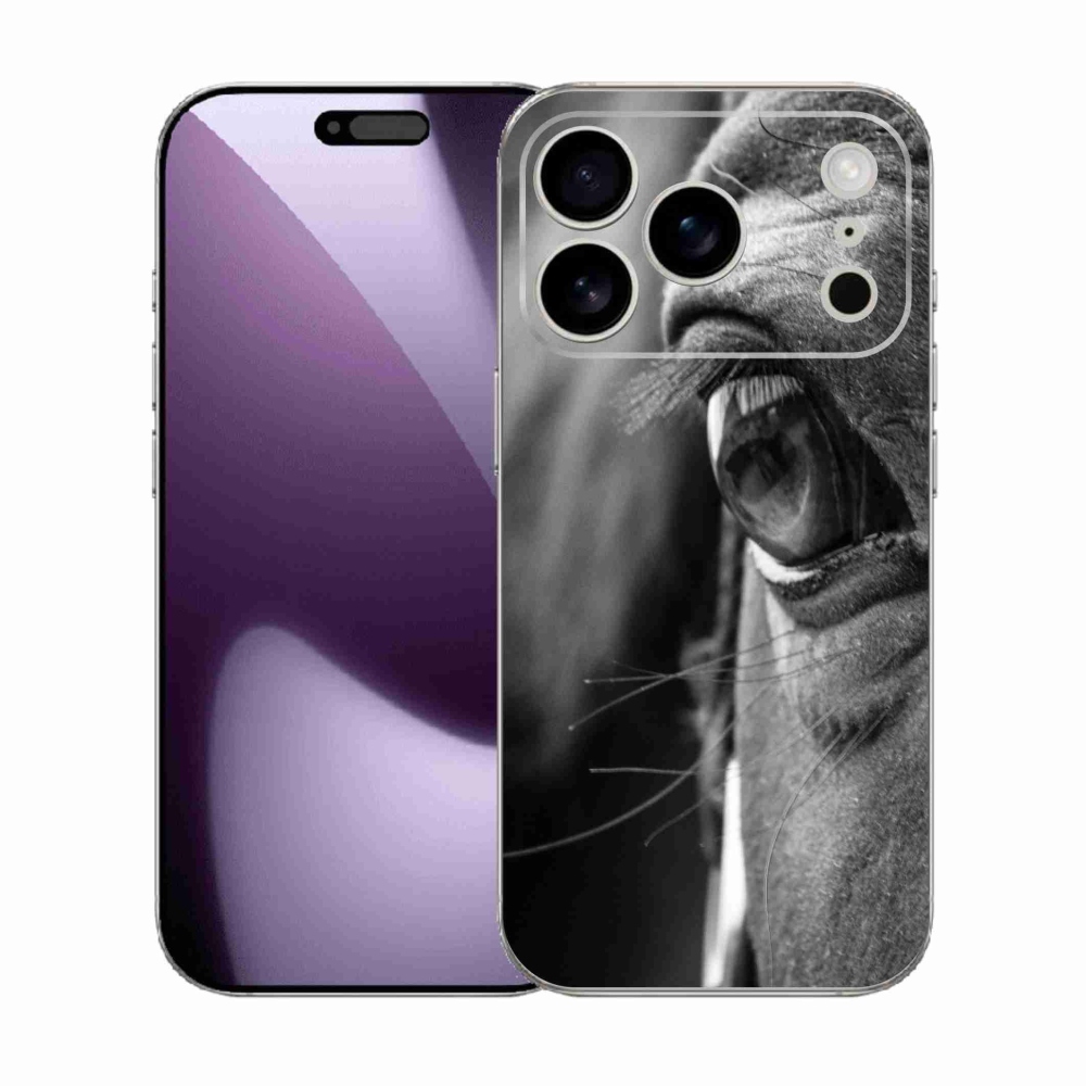 Gélový kryt mmCase na iPhone 17 Pro - konský pohľad