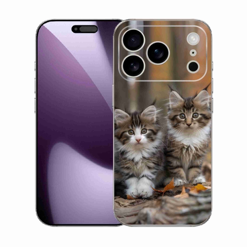 Gélový kryt mmCase na iPhone 17 Pro - mačacie duo 3
