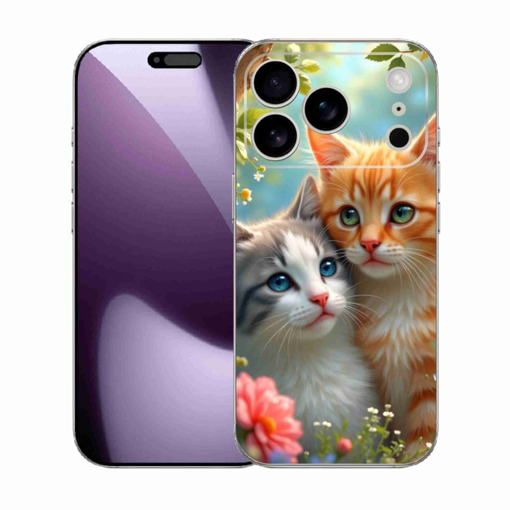 Gélový kryt mmCase na iPhone 17 Pro - mačacia láska 2