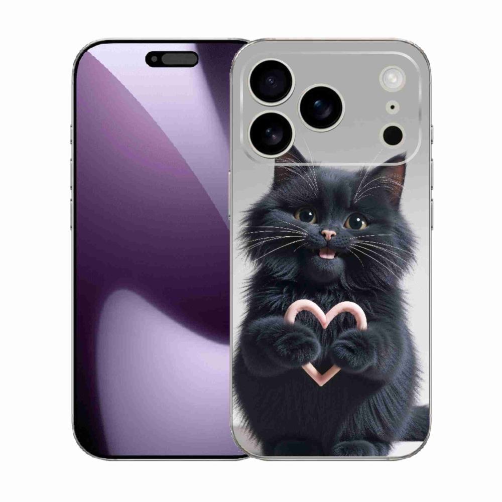 Gélový kryt mmCase na iPhone 17 Pro - mačacia láska 3