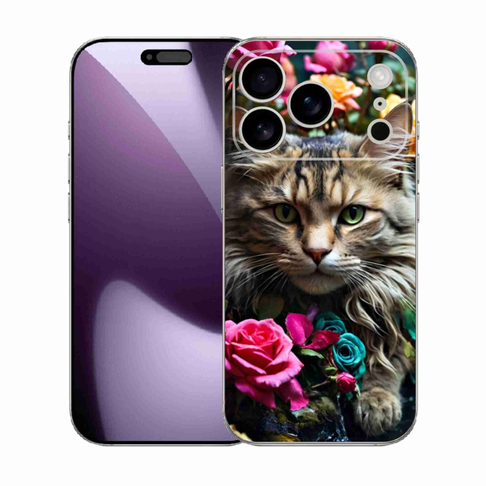 Gélový kryt mmCase na iPhone 17 Pro - mačacie pohľad 2