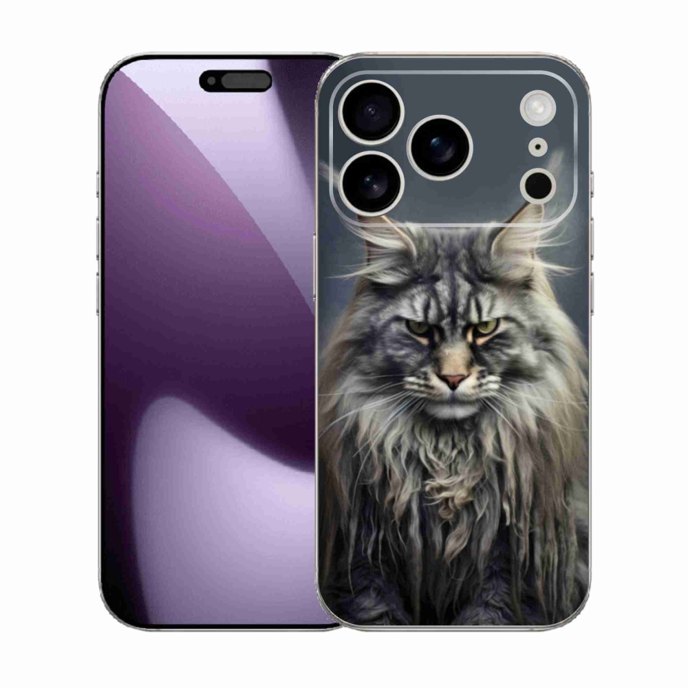 Gélový kryt mmCase na iPhone 17 Pro - mačacie pohľad 4