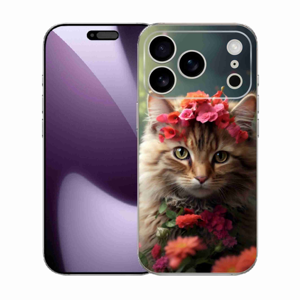 Gélový kryt mmCase na iPhone 17 Pro - mačacia princezná