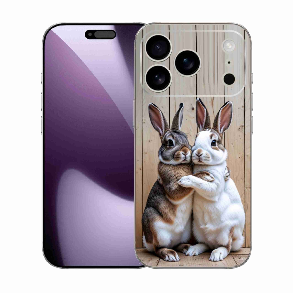 Gélový kryt mmCase na iPhone 17 Pro - králičie pár