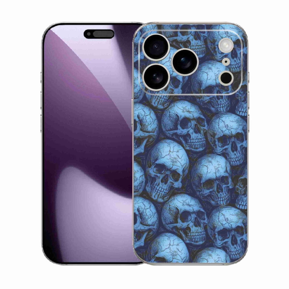 Gélový kryt mmCase na iPhone 17 Pro - lebky