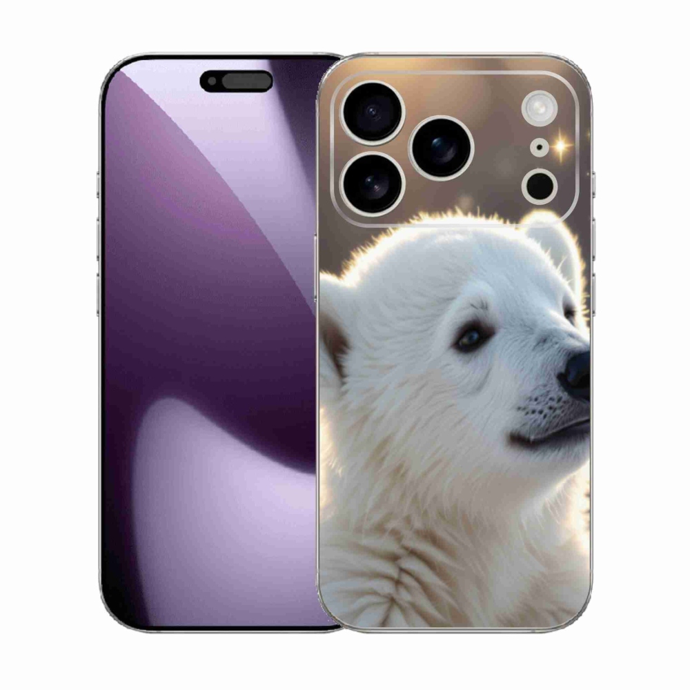 Gélový kryt mmCase na iPhone 17 Pro - ľadový medveď