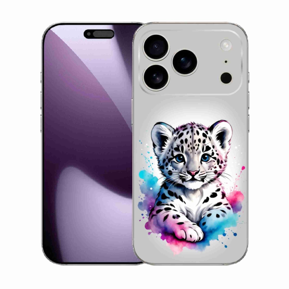 Gélový kryt mmCase na iPhone 17 Pro - leopardej mláďa