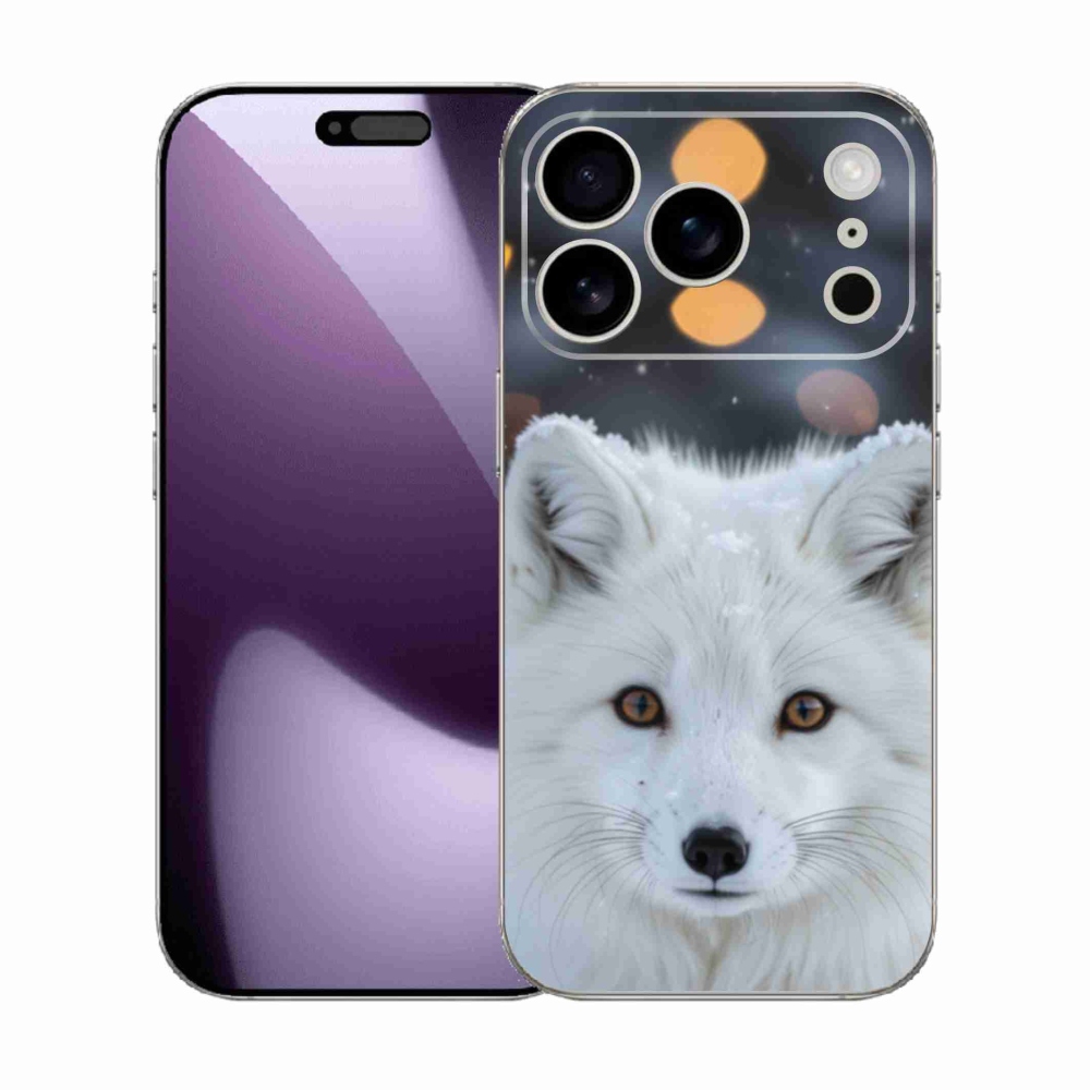 Gélový kryt mmCase na iPhone 17 Pro - líška polárna