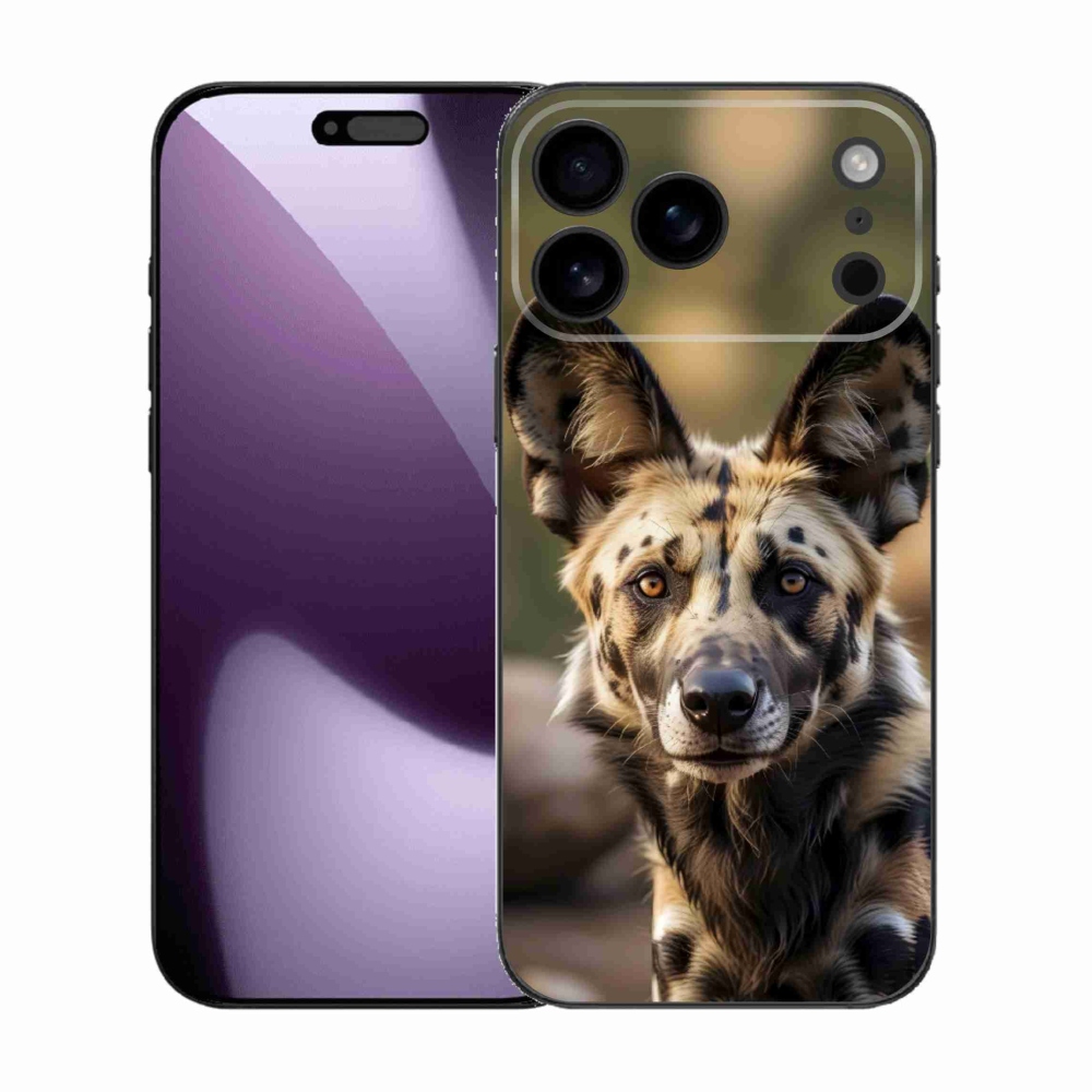 Gélový kryt mmCase na iPhone 17 Pro Max - africký divoký pes