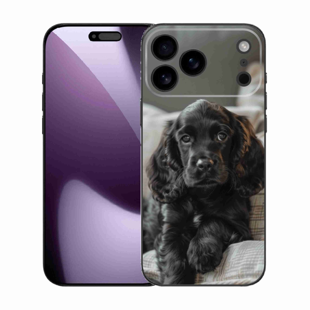 Gélový kryt mmCase na iPhone 17 Pro Max - anglický kokeršpaniel