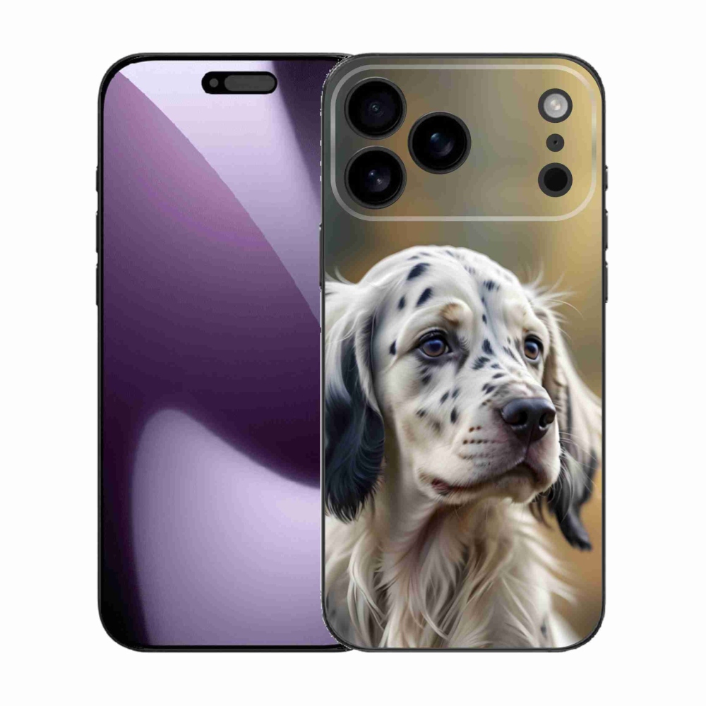 Gélový kryt mmCase na iPhone 17 Pro Max - anglický seter