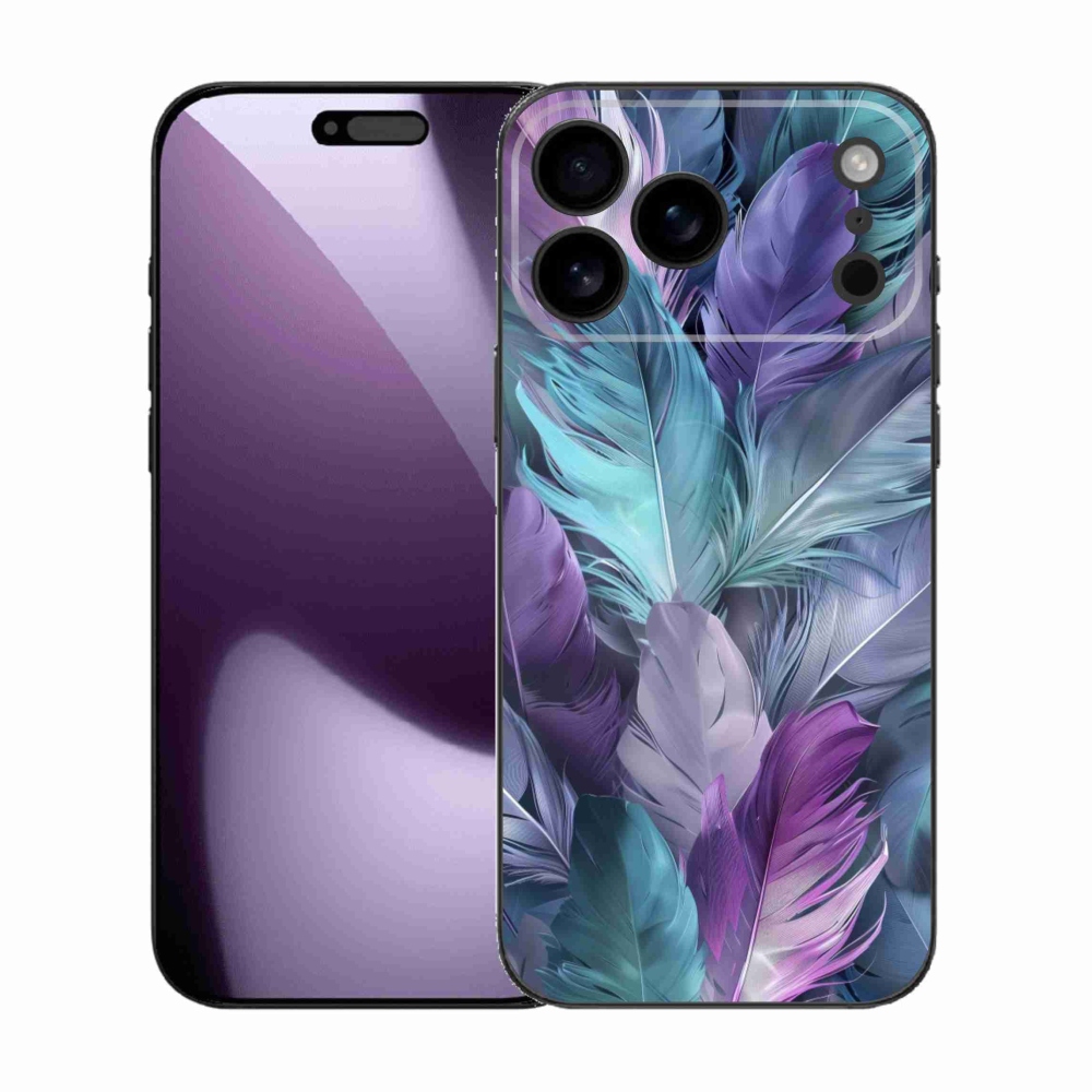 Gélový kryt mmCase na iPhone 17 Pro Max - farebné perie 2