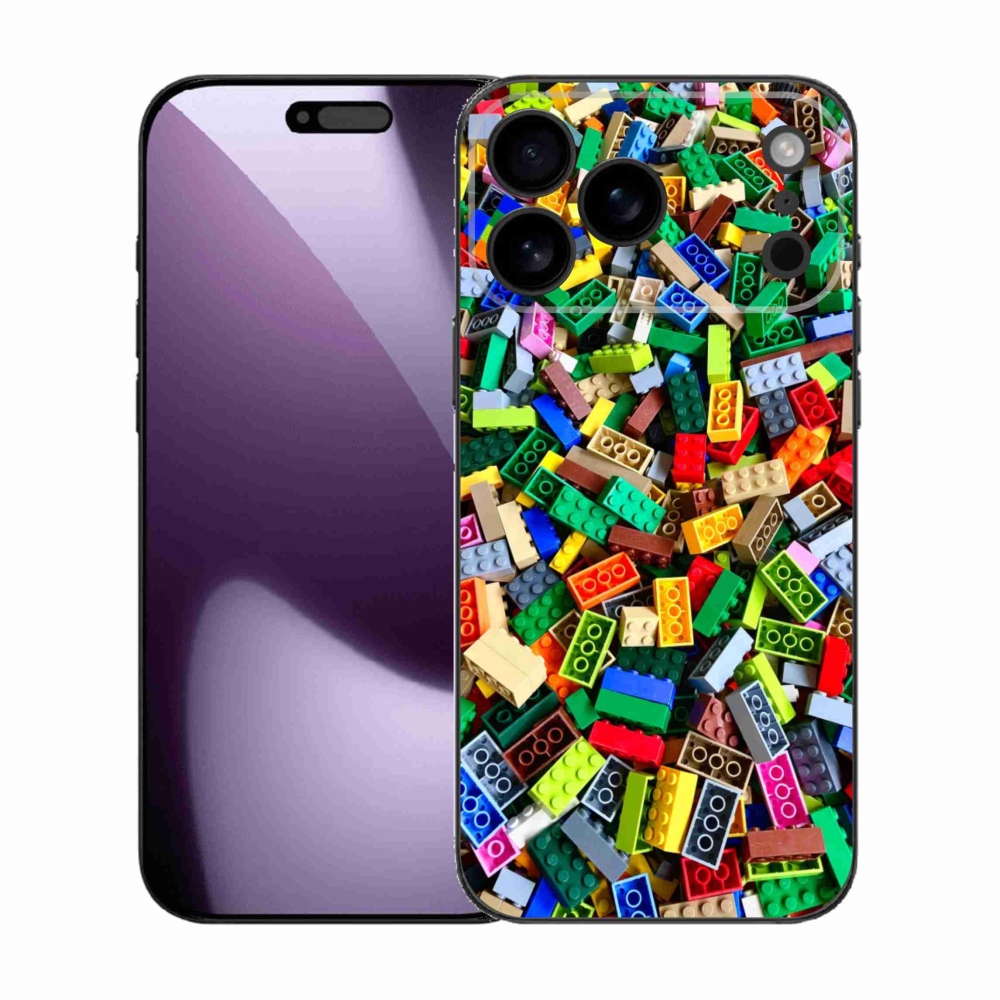 Gélový kryt mmCase na iPhone 17 Pro Max - farebné stavebné kocky