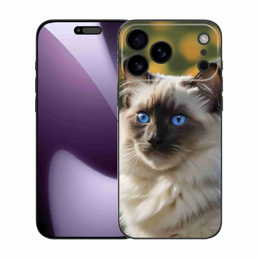 Gélový kryt mmCase na iPhone 17 Pro Max - biely ragdoll