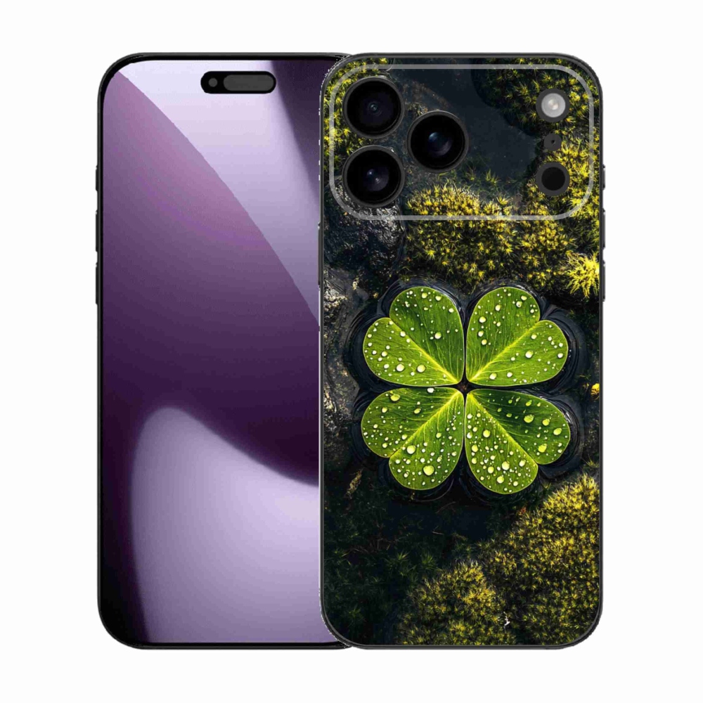 Gélový kryt mmCase na iPhone 17 Pro Max - štvorlístok