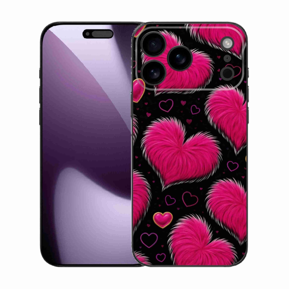 Gélový kryt mmCase na iPhone 17 Pro Max - hebké srdce