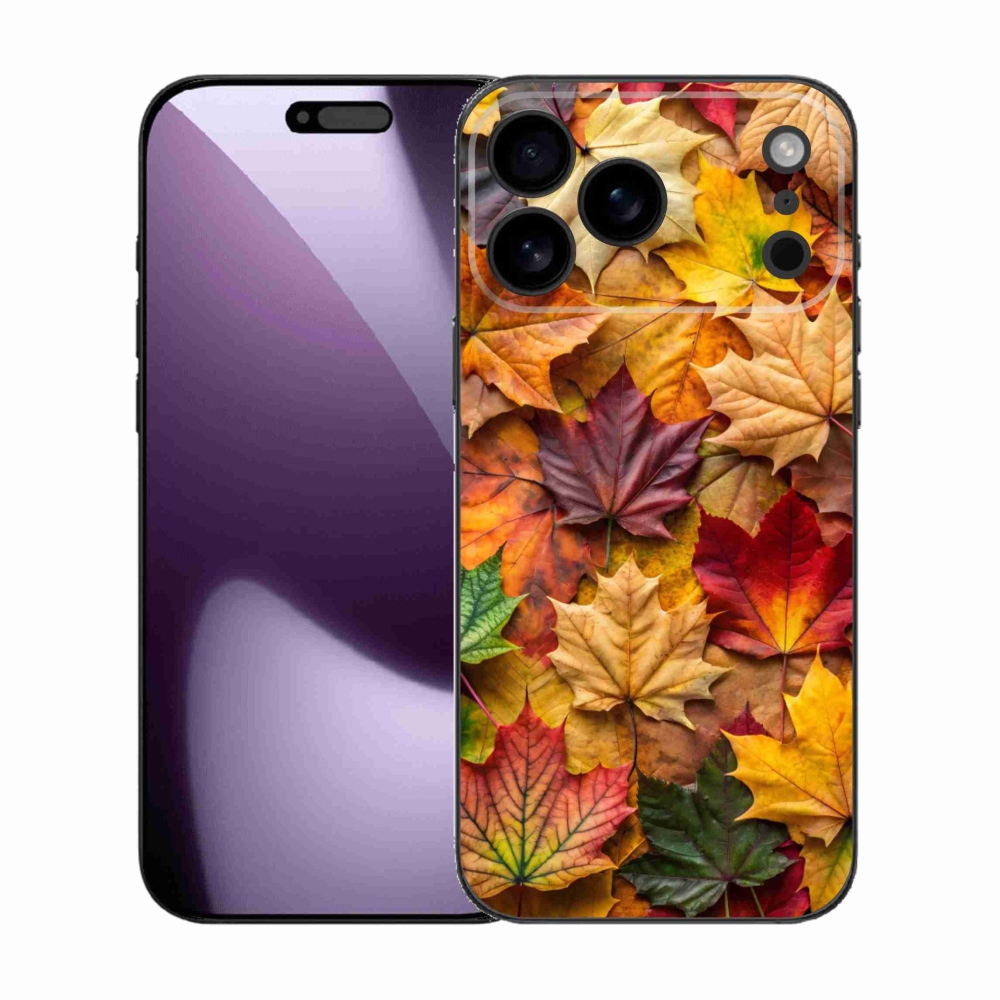Gélový kryt mmCase na iPhone 17 Pro Max - javorové listy 2