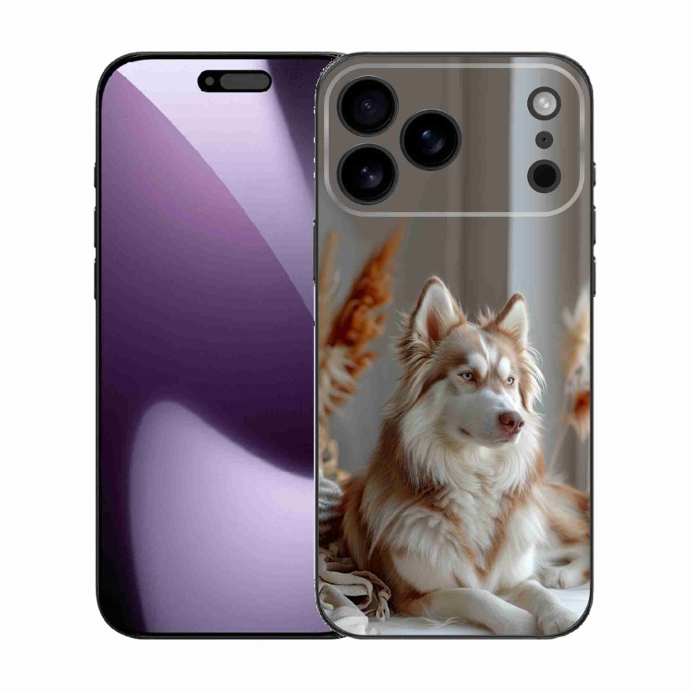 Gélový kryt mmCase na iPhone 17 Pro Max - pokojný sibírsky husky