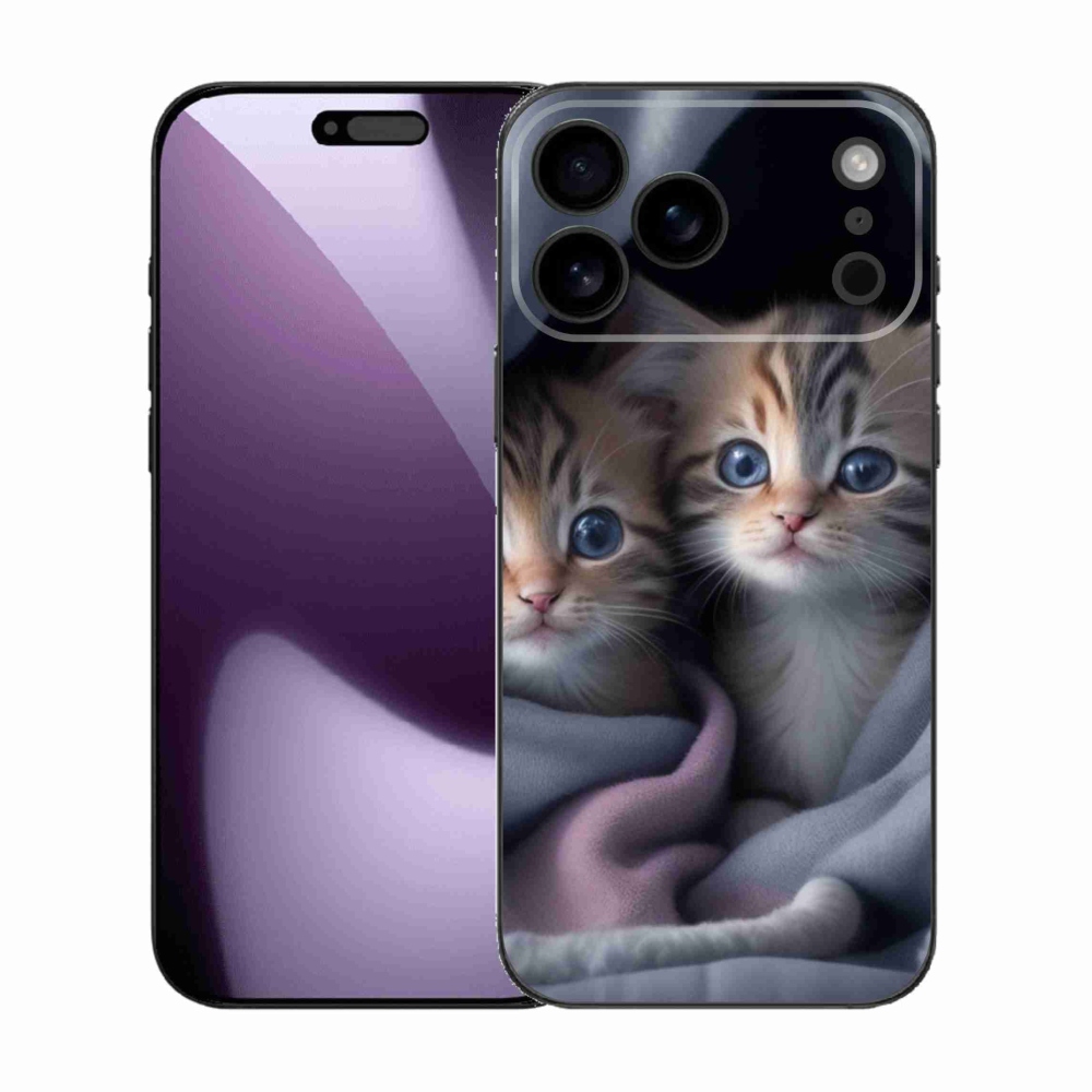 Gélový kryt mmCase na iPhone 17 Pro Max - mačacie duo 2