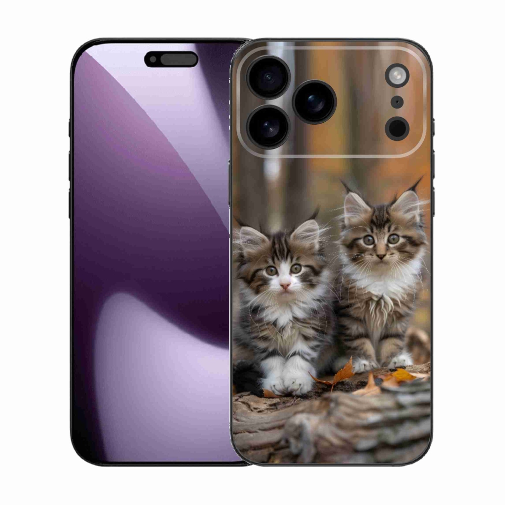 Gélový kryt mmCase na iPhone 17 Pro Max - mačacie duo 3