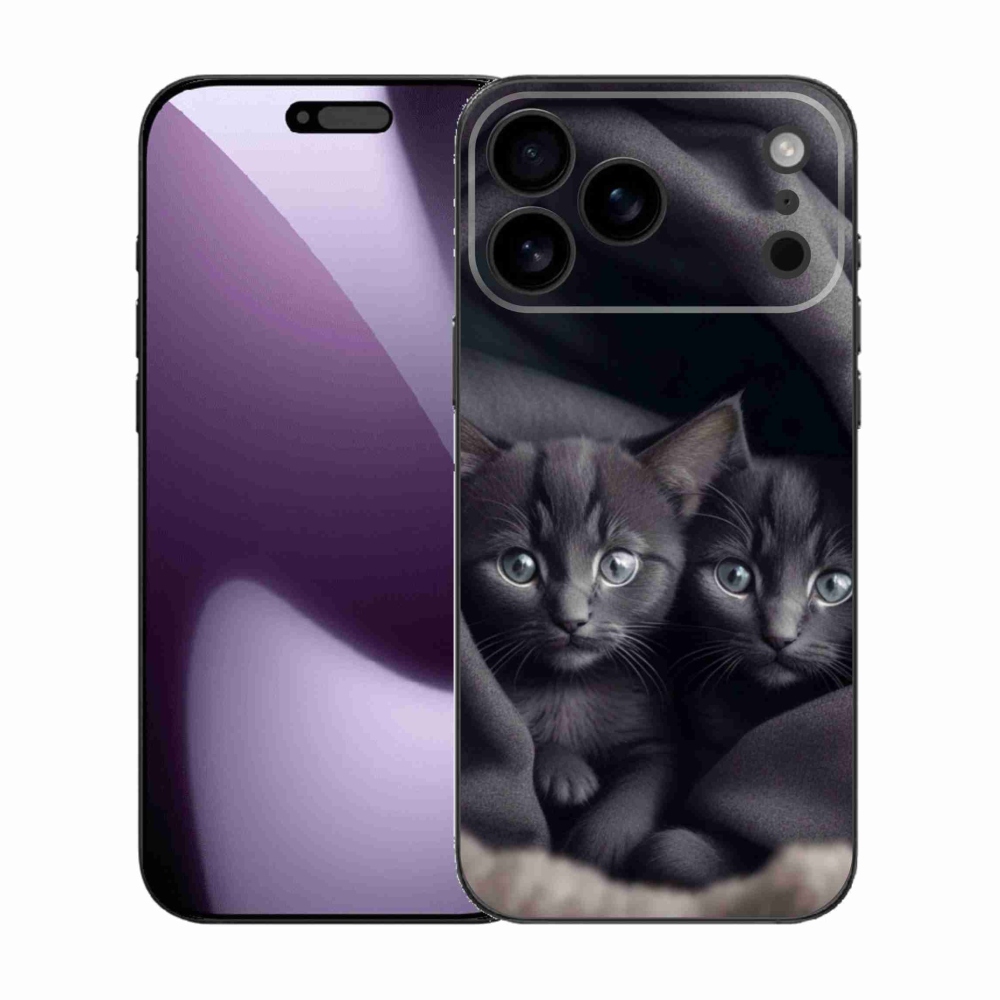Gélový kryt mmCase na iPhone 17 Pro Max - mačacie duo
